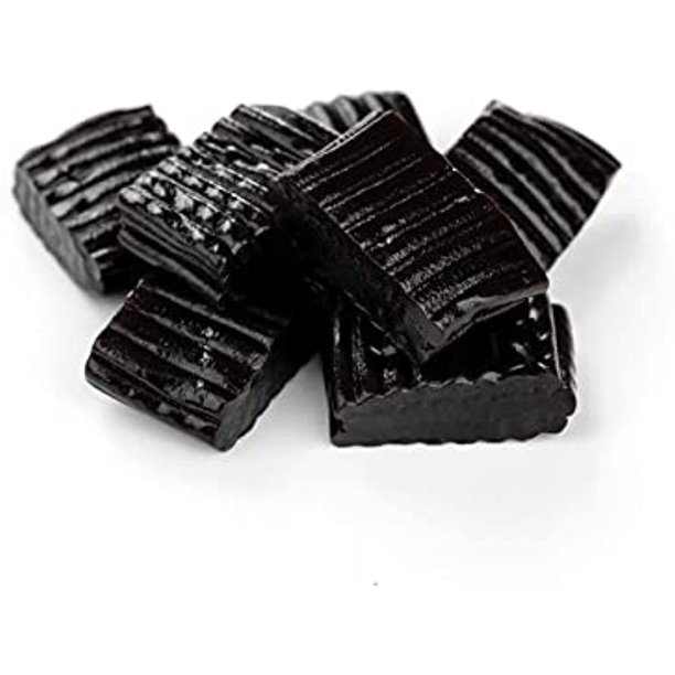Fruidles Black Licorice Tire Tracks, Chewy Licorice Bites (1 Pound