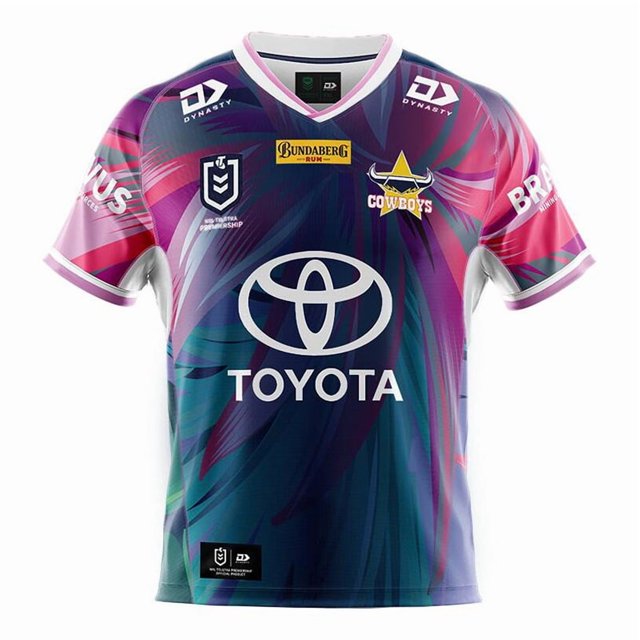20222 Denim Rose Red Classic Commemorative Collection Short Sleeve Exquisite Rugby Jersey-S