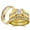 Gold, variant on Black Matching Rings His Her Rings Couple Rings 1CT CZ Women Wedding Ring Sets
