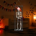 thumbnail image 4 of Nilvkv Halloween Hanging Decoration Cage Ghost Stretch Head Threatening Prisoner Witch One Eye Event & Party Supplies, Home Decor, 4 of 5
