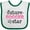 White and Green, variant on Inktastic Future Soccer Star Girls Girls Baby Bib