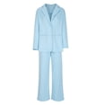 thumbnail image 1 of Timegard 2 Piece Suits for Women Button V Neck Business Office Jackets with Pockets Wide Leg Pants Blazer Outfits, 1 of 6