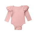 thumbnail image 4 of Nouveau-né Bébé Fille Volant Robe de Bal Combinaison Combinaison Vêtements d'Été Tenue, 4 of 5
