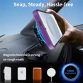 thumbnail image 6 of Allytechgroup Case for Samsung Galaxy S25 Edge with Kickstand [Compatible with MagSafe], Slim Stand Lightweight Hard PC Back Shell & Soft TPU Bumper Shockproof Cover Anti-Slip Phone Cover, Darkpurple, 6 of 8