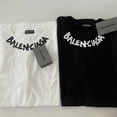 thumbnail image 2 of Camiseta Hombre Y Mujer Mismo Estilo Pareja Balenciagas Moda Casual Simple Algodón Logo Impresión Talla Grande Manga Corta Cuello + Etiqueta 0345pangjing, 2 of 4