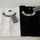 thumbnail image 2 of Camiseta Hombre Y Mujer Mismo Estilo Pareja Balenciagas Moda Casual Simple Algodón Logo Impresión Talla Grande Manga Corta Cuello + Etiqueta 0345pangjing, 2 of 4