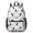 French Bulldog White, variant on Dachshund and Floral Beige Pattern 17" School Backpacks for Teens,Waterproof Oxford Fabric,S-Shape Padded Straps for School,Travel,Hiking,Camping