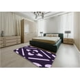 thumbnail image 5 of Ahgly Company Machine Washable Indoor Rectangle Transitional Rich Lilac Purple Area Rugs, 3' x 5', 5 of 7