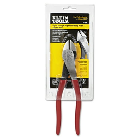 Klein Tools High-Leverage Diagonal Cutters, 8 1/16" Tool Length, 13/16" Cut Length