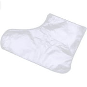 Wendunide 100 Pieces Paraffin Bath Liner for Feet Disposable Spa Booties White