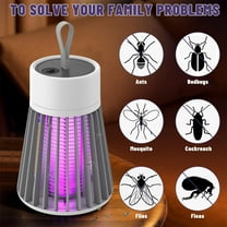 Haidf Electric Bug Zapper Outdoor, Rechargeable Mosquito Lamp with Hanging Loop, Portable Mosquito Killer for Indoor Outdoor Home Camp, Fly Zapper, Fly Traps, Mosquito Zapper