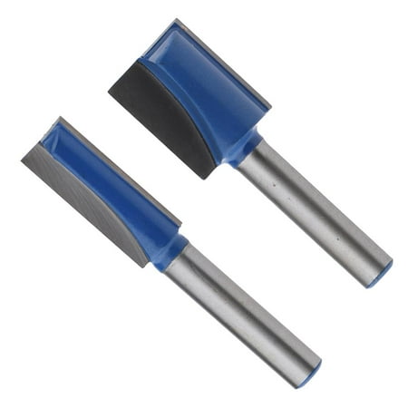 

2 Pieces 1/4 Shank Flush Router Bits Woodworking Milling Cutter Slotting Tools Cutter Diameter 15.9mm and 9.5mm