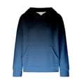 thumbnail image 4 of Mercatoo Gradient Print Hooded Pullovers for Kids Trendy P??eppy Casual Hoodies Teen Comfortable Long Sleeve Top with Poket, 4 of 7