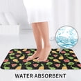 thumbnail image 6 of Bathroom Rugs Sets 3 Piece - Cute Pear Mango Watermelon Pineapple Absorbent Non Slip Bath Mats, U-Shape Toilet Lid Cover, Contour Mat, Soft Washable Shower Mats Bath Rug Mat for Bathroom Tub Toilet, 6 of 7