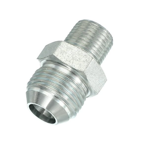 Hex Reducing Nipple Connectors Pipe Adapter 7/8 Male 37° Flare JIC x 3/8 Male NPT