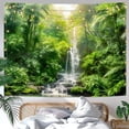 thumbnail image 7 of Forest Tapestry Green Landscape Wall Tapestry, Nature tapestries for Bedroom Ceiling Tapestries Wall Hanging for Bedroom Living Room Wall Decor Forest 30"x40", 7 of 7