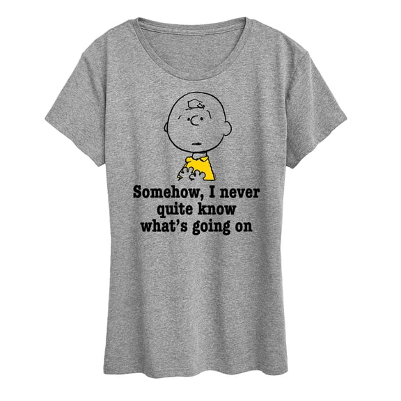 Peanuts - Whats Going On - Women's Short Sleeve Graphic T-Shirt