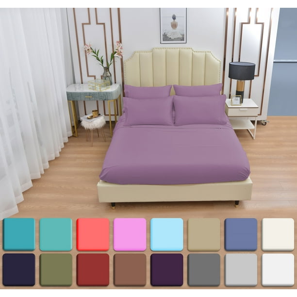 6 Piece Bamboo Sheets Set SilkyStronger Than Cotton Cool Sheets