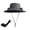 Dark Gray, variant on Sun Hat with 2 Solar Fans, Wide Brim Solar Fan Hat, USB Charging,2 Speeds, Mens & Women Summer UV Protection Wide Brim Fishing Cowboy Hats, Hiking Fishing Visors Hat with Fan