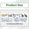 thumbnail image 2 of 46x15/116x38cm Cat Window Clings Double Sided Butterfly Window Decals Spring Flower Window Stickers Non Adhesive Static Vinyl Film for Glass Sliding Door Prevent Bird Strike, 2 of 7