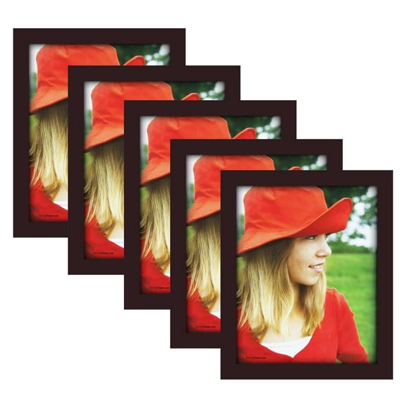 Picture Frame 8x10 Inch Set of 2,Made of Wood, Wall Mount Vertically or Horizontally-Photo Frame Poster Frames, Wall Mount or Tabletop Use, Black