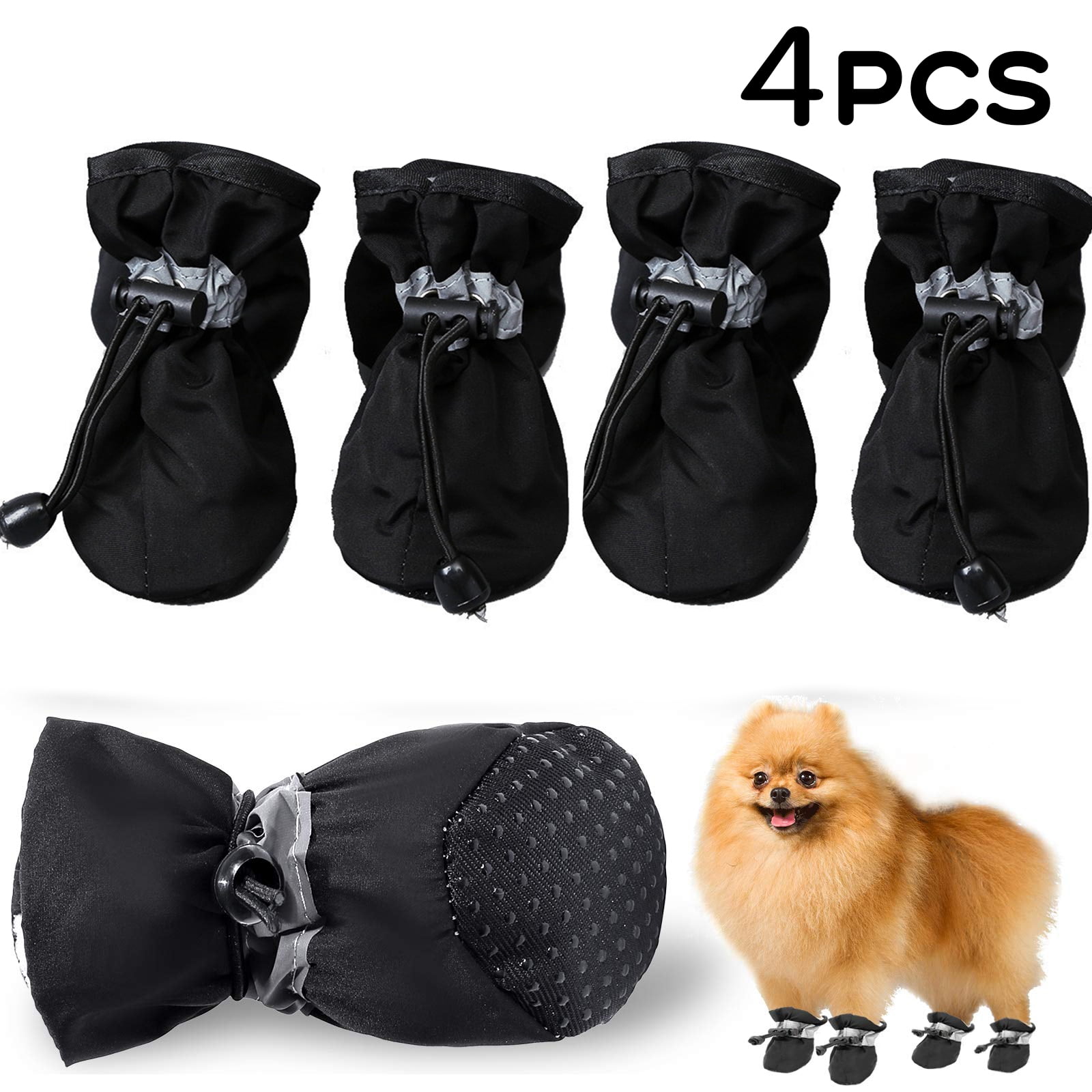 Dog Shoes for Small Dogs, Hot Pavement AntiSlip Dogs Boots & Paw