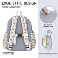 thumbnail image 5 of Colorful Funny Dachshund Backpack for School,Cute School Bag,Schoolbag with Adjustable Shoulder Straps & Padded Back,13.4"x11"x4.7", 5 of 6