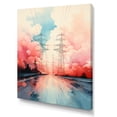 thumbnail image 2 of Designart "Colorfull Power Lines Gridscape Charm III" Cityscapes Canvas Art Print, 2 of 5