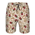 thumbnail image 3 of Balery Valentine'S Day Rose Traje de Baño Estilo Hawaiano para Hombre, Shorts de Secado Rápido con Bolsillos-XX-Large, 3 of 6