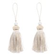 thumbnail image 1 of 2pcs Delicate Curtain Antique Pillow Tablecloth Decoration Tassel Pendants, 1 of 9