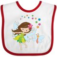 thumbnail image 3 of Inktastic Fairy Sparkles Girls Baby Bib, 3 of 4