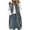 Dark Gray, variant on Womens Long Jacket Trendy Color-blocking Plus Size Fleece Long Sleeve Hooded Outerwear Fall Winter Thick Warm Soft Lightweight Casual Comfortable Plush Coat