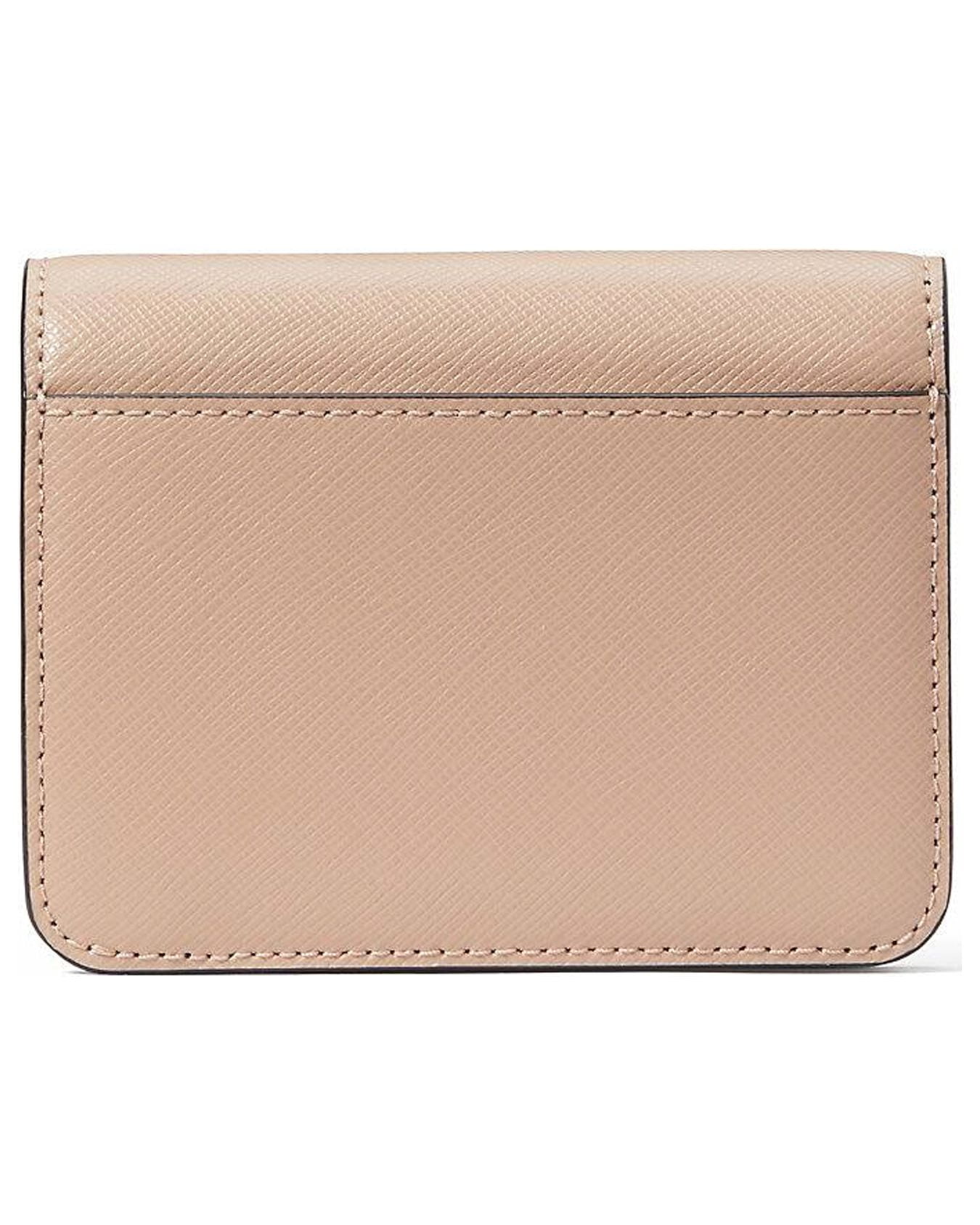 Madison Colorblock Saffiano Leather Small Bifold Wallet
