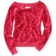 thumbnail image 1 of Aeropostale Suéter de punto de forro polar con estampado de leopardo para mujer, rosa, mediano Aeropostale Tejer, 1 of 1