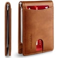 thumbnail image 1 of Billetera RUNBOX de piel auténtica delgada con bloqueo RFID para hombre, 1 of 6
