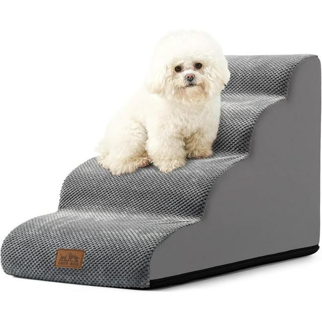 Dog Stairs for Small Dogs .” H Pet Step with Leakproof Cover High Density Foam Cat Ramp for Couch Sofa or Chair Lightweight Durable Comfort .x.x Step