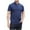 Dark Blue, variant on Vivianyo HD Short Sleeve Shirt for Men,Big Men Casual Fashion Business Short Sleeve Turn-down Collar Button Shirt Blouse