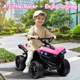 thumbnail image 6 of Goldensoil 6V Kids ATV 4-Wheeler, 1.8MPH Max Speed, Ride-On Toy with Music, Up to 55 Pounds, Pink, 6 of 6