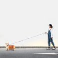 thumbnail image 2 of Retractable Dog Leash With Light,dogs Or Cat Flashlight Purple, 2 of 5