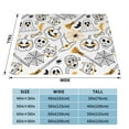 thumbnail image 4 of XMXT Throw Blanket, Halloween Elements Hand Painting Machine Washable Blankets for Sofa, 60 x 50 inches, 4 of 9