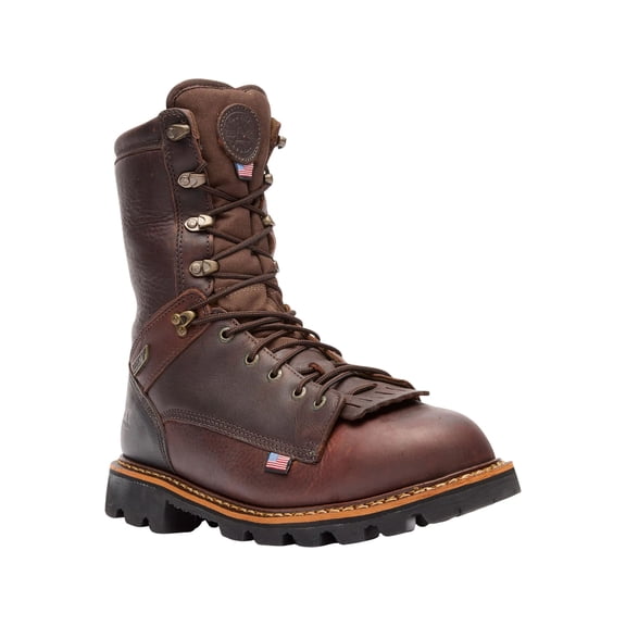 Rocky Men's Elk Stalker 8" Waterproof 1000 Gram Insulated Hunting Boots Leather Brown 9.5 D