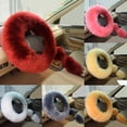 thumbnail image 3 of Bueautybox 3Pcs Warm Faux Fur Steering Wheel Hand Brake Gear Cover Auto Interior Accessory, 3 of 7