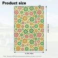 thumbnail image 7 of Yuyamidu Hippie Flowers Golf Towel Floral Cleaning Cloth Accessories to Clean Golf Balls Clubs Golf Gifts for Women, 7 of 7