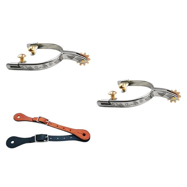 Espuelas para caballo shamjiam 2 piezas con engranaje