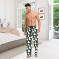thumbnail image 7 of Men's Pajama Pants Cute Ghost Pumpkin Cotton Long Sleepwear Lounge Pants XL, 7 of 7
