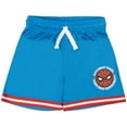 thumbnail image 3 of Marvel Spider-Man Boys Basketball Jersey & Shorts Matching Set, Spidey 2-Piece Superhero Sports Outfit for Kids (4-8), 3 of 14