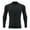 1#Black, variant on Kiijoy Boys Athletic Long Sleeve T-Shirt Kids Quick Dry Stretch Training Tee, Sizes 5-6