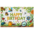 thumbnail image 5 of Colorful Bug Themed Happy Birthday Banner Background Backdrop Party Supplies for Photography Props Kids Birthday Party Decorations Outdoor Celebrations Indoor Decor Events, 5 of 8