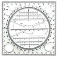 thumbnail image 1 of Modèle de Dessin Circulaire Multifonctionnel, Outil de Dessin Géométrique, Règle de Mesure, Angle Rotatif, 1 of 5