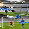 thumbnail image 5 of Slsy 10'x6.5' Sports Soccer Rebounder,2 IN 1 Galvanized steel pipe Soccer Goal for Backyard,5 Adjustable Angles,Soccer Gifts,Perfect for Backyard Practice and Training, 5 of 10